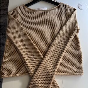Mango Women's Beige Knit Sweater